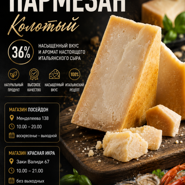 Сыр пармезан колатый 36%