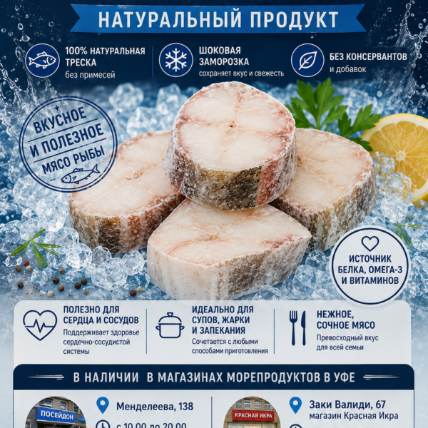 Стейк трески