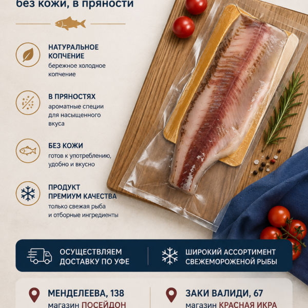 Муксун х/к кусок без кожи в пр-сол.зал.с маслом 400 гр.