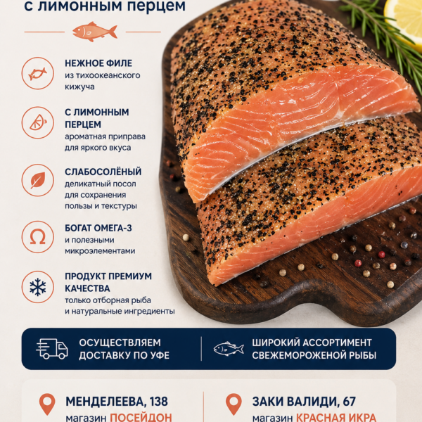 Кижуч с/с  с лимоном и перцем
