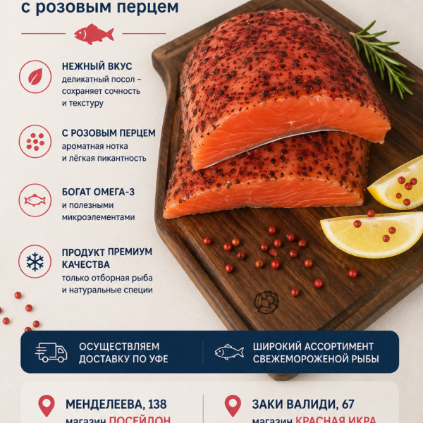 Кижуч с/с  с розовым перцем