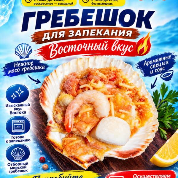 Гребешок для запекания Восточный вкус